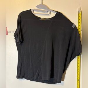Club Monaco asymmetrical batwing silk top size M.